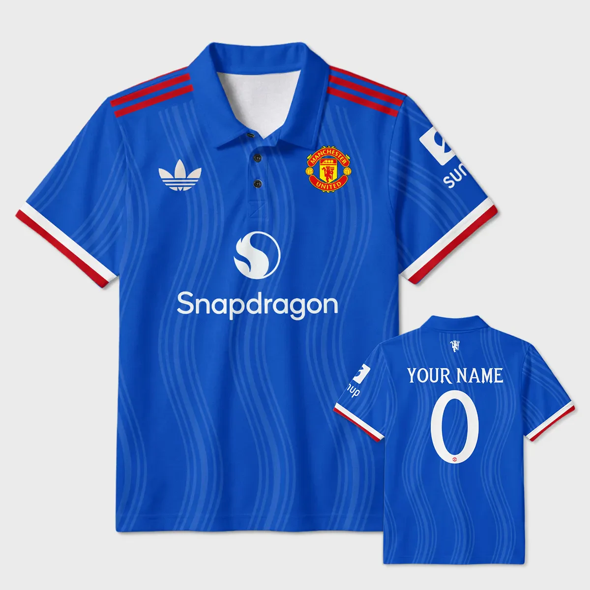 Manchester United 26/27 Away Kit Polo Shirt All Over Prints - Replica Jersey- PoloShirt