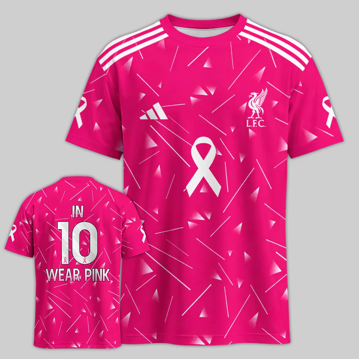 In 10 Wear Pink Liverpool 26/27 - T-Shirt - All Over Print Concept Jersey - Tshirt