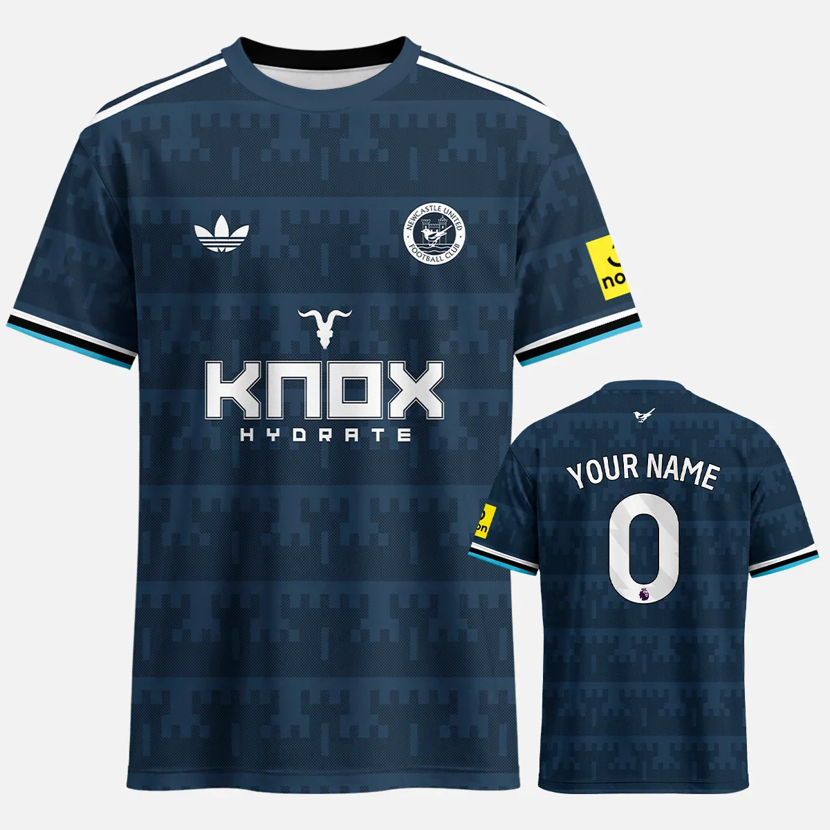 Newcastle United 26/27 Away Kit T-Shirt All Over Prints - Replica Jersey -TShirt