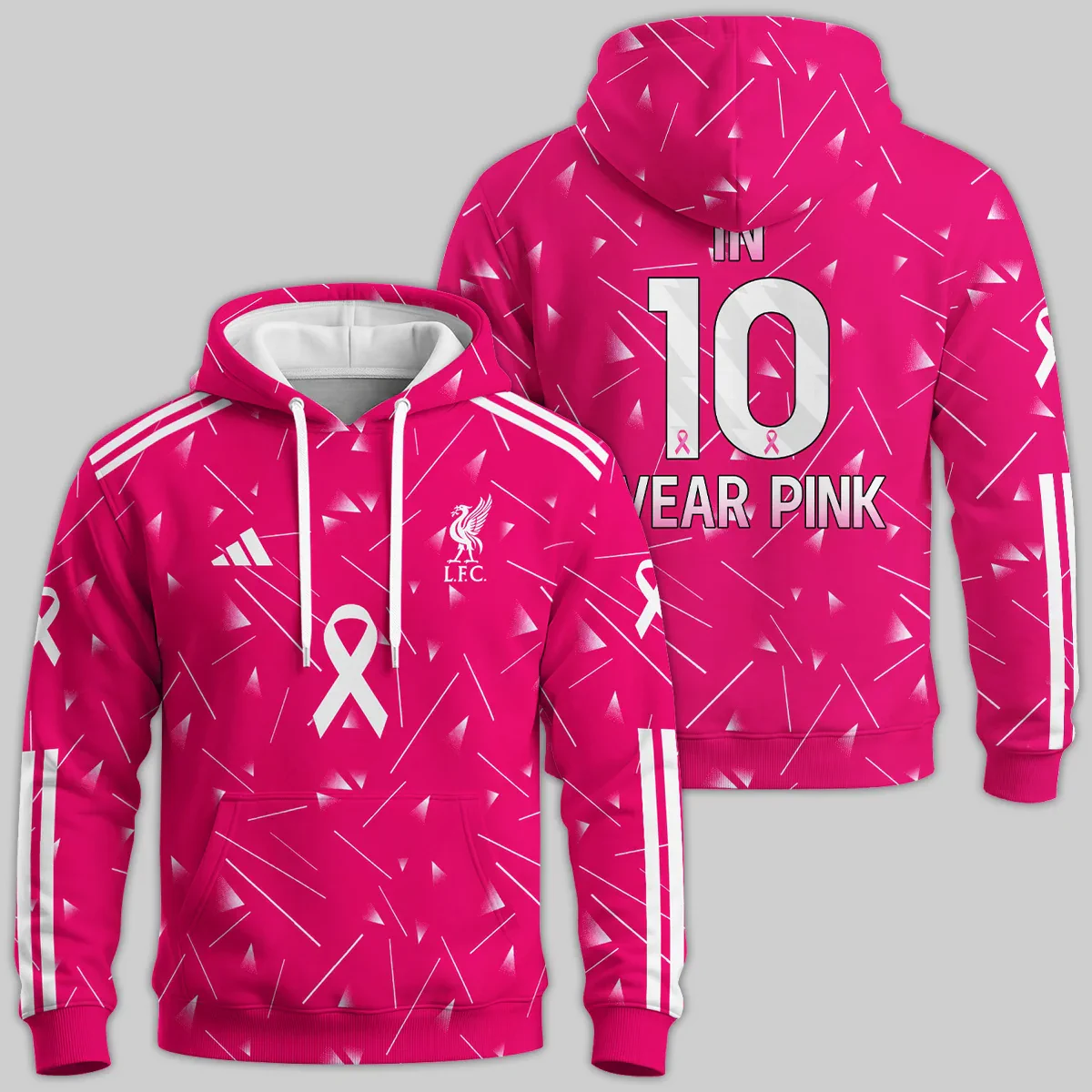 In 10 Wear Pink Liverpool 26/27 - Hoodie - All Over Print Concept Jersey - Hoodie
