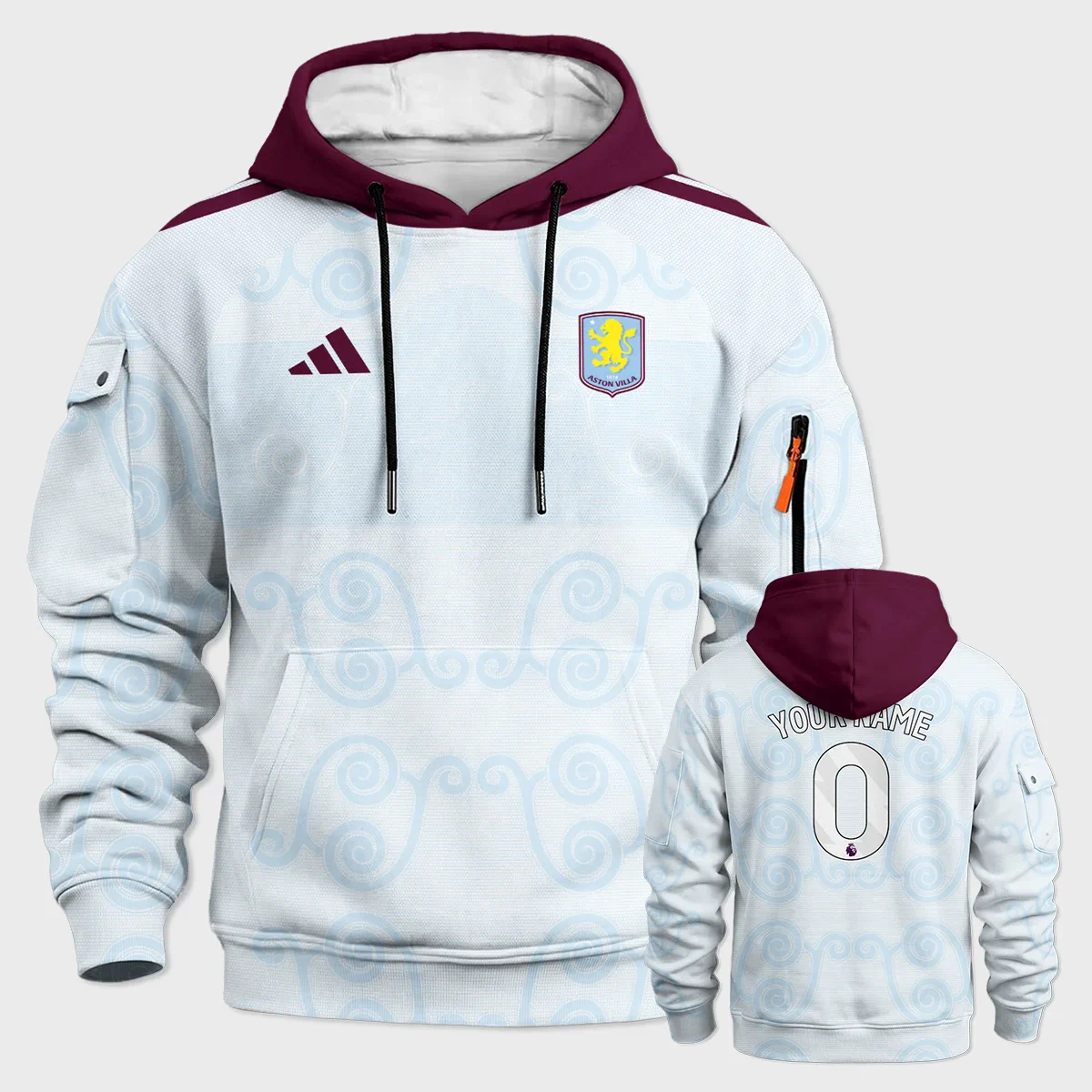 Aston Villa 26/27 Third Kit Cargo Hoodie All Over Prints - Replica Jersey - Hoodie