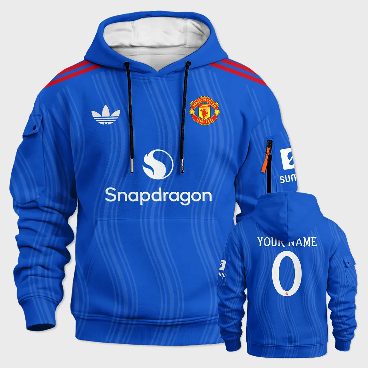 Manchester United 26/27 Away Kit Cargo Hoodie All Over Prints - Replica Jersey- CargoHoodie