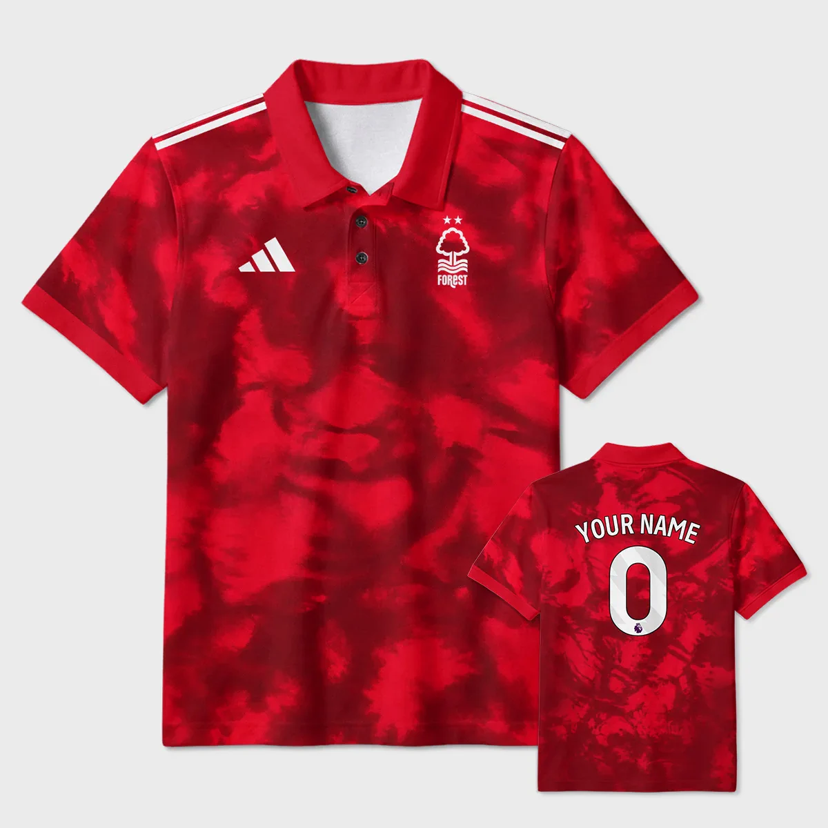 Nottingham Forest 26/27 Home Kit - Polo Shirt All Over Prints - Replica Jersey - PoloShirt